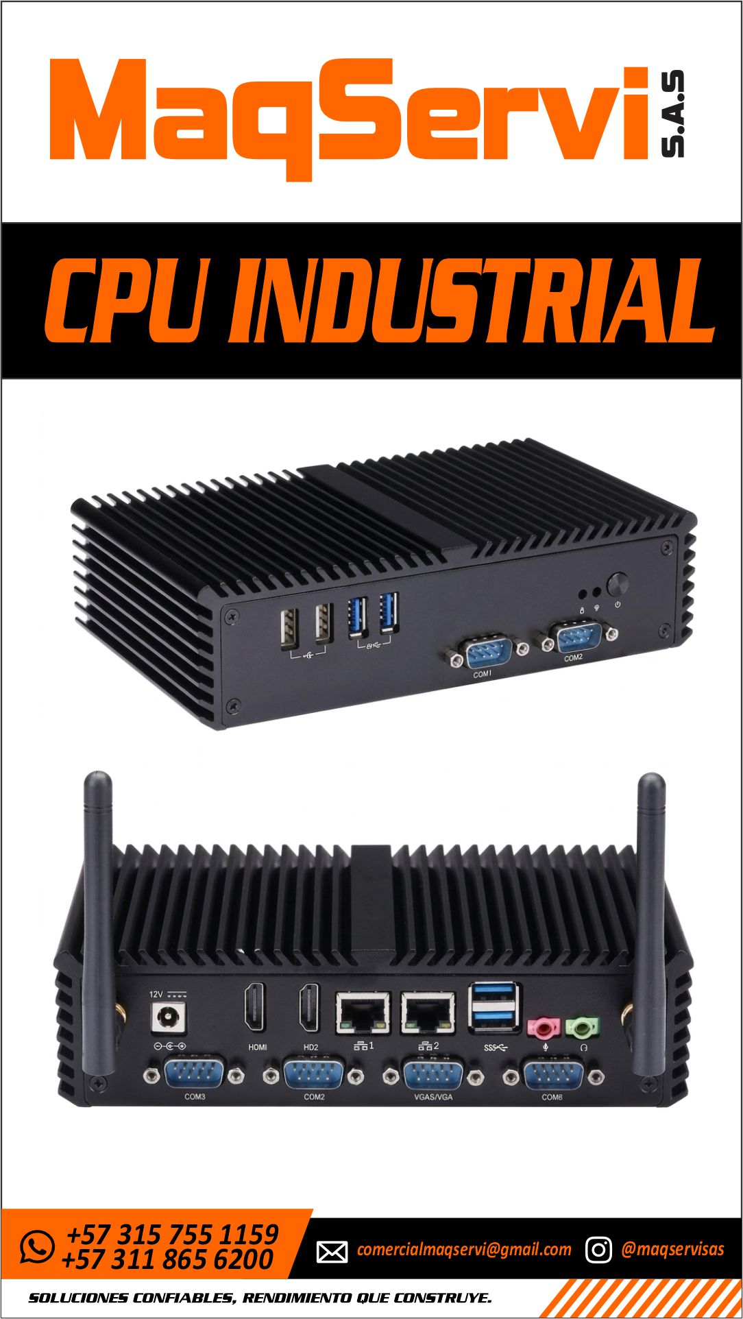CPU Industrial para Control de Plantas